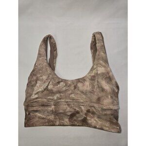 Lululemon Align Bra Reversible Light Support A / B Cup Diamond Dye Foil Size 2